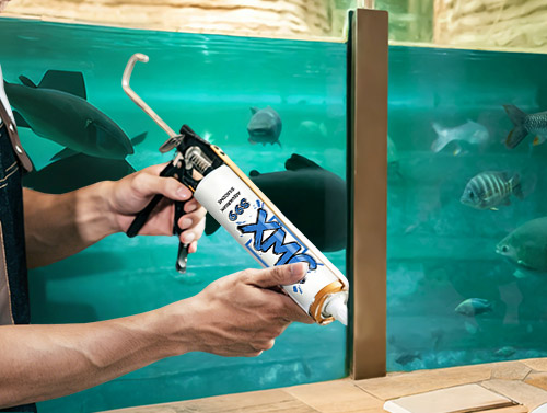 Siliconenkit voor aquariums