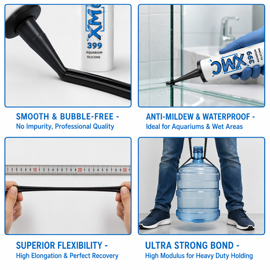Siliconenkit voor aquariums